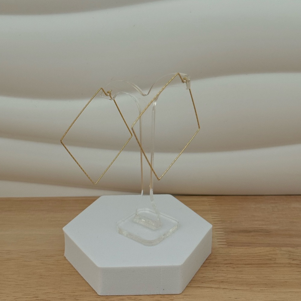 Gold Geometric Hoop Earrings